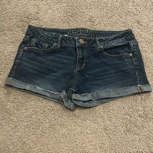 Juniors denim shorts.